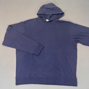 Peter Millar Crown Oasis Pullover Hoodie Mens XL Navy Sweatshirt Modal MF25K68